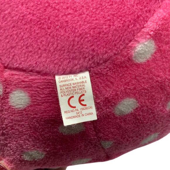 Ty Hello Kitty Plush 2012 Sanrio Pink & White Polka Dots Stuffed Animal 9” - Picture 4 of 5